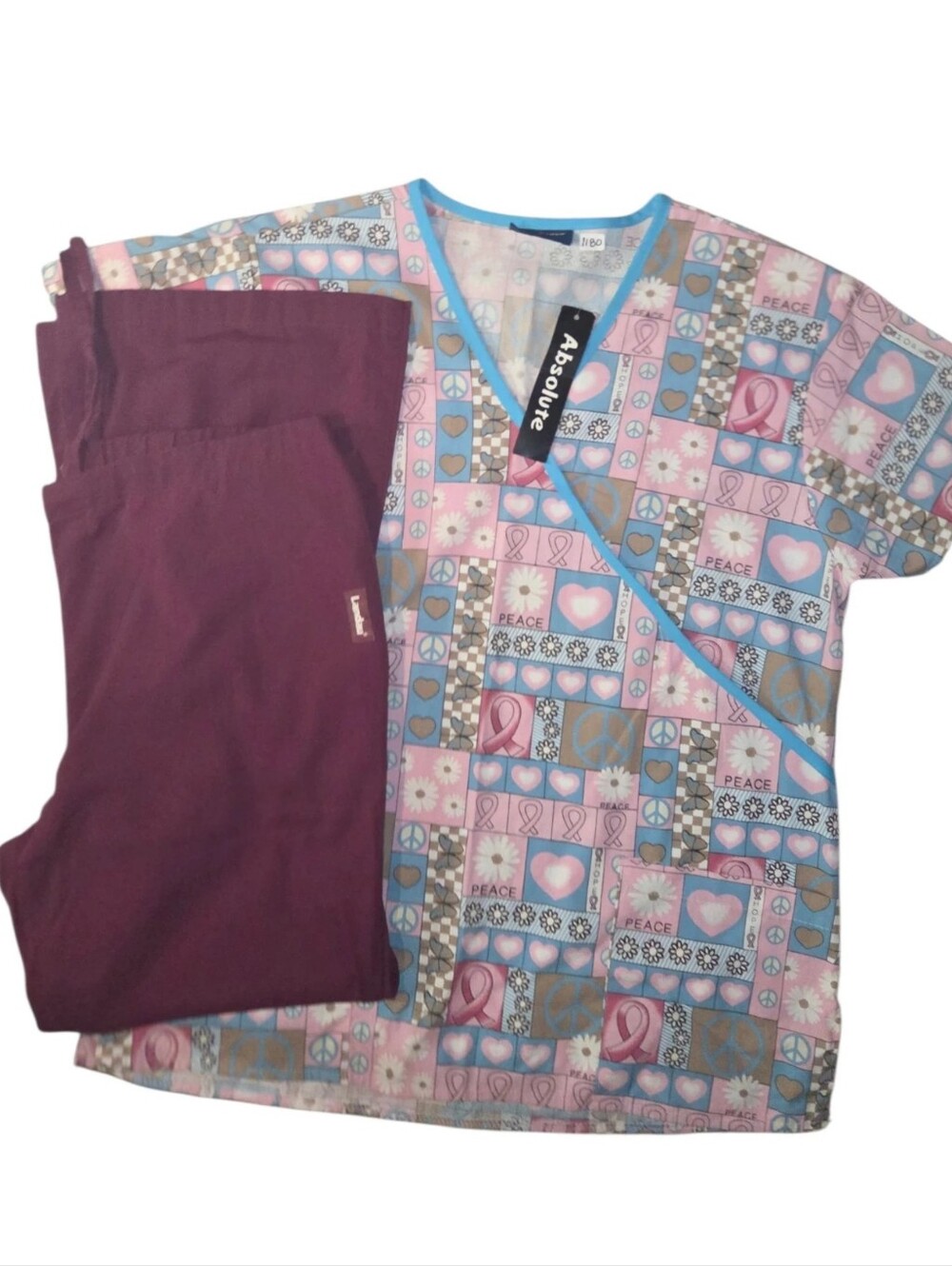 1180 Hearts Scrub Set